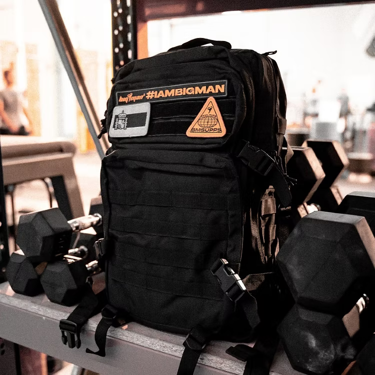 BM TACTICAL BACKPACK 45L. + PACK 3 PARCHES BM SUPPS + LLAVERO BM