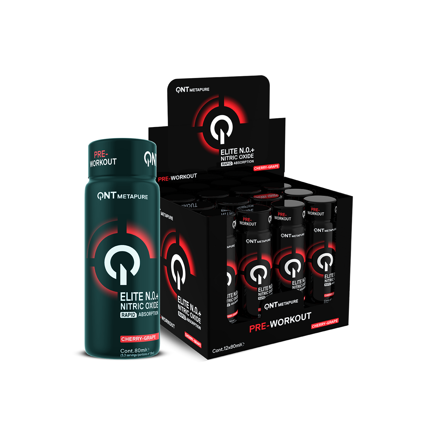 Elite N.0.+ Pre Workout Cherry-Grape | 80 ml
