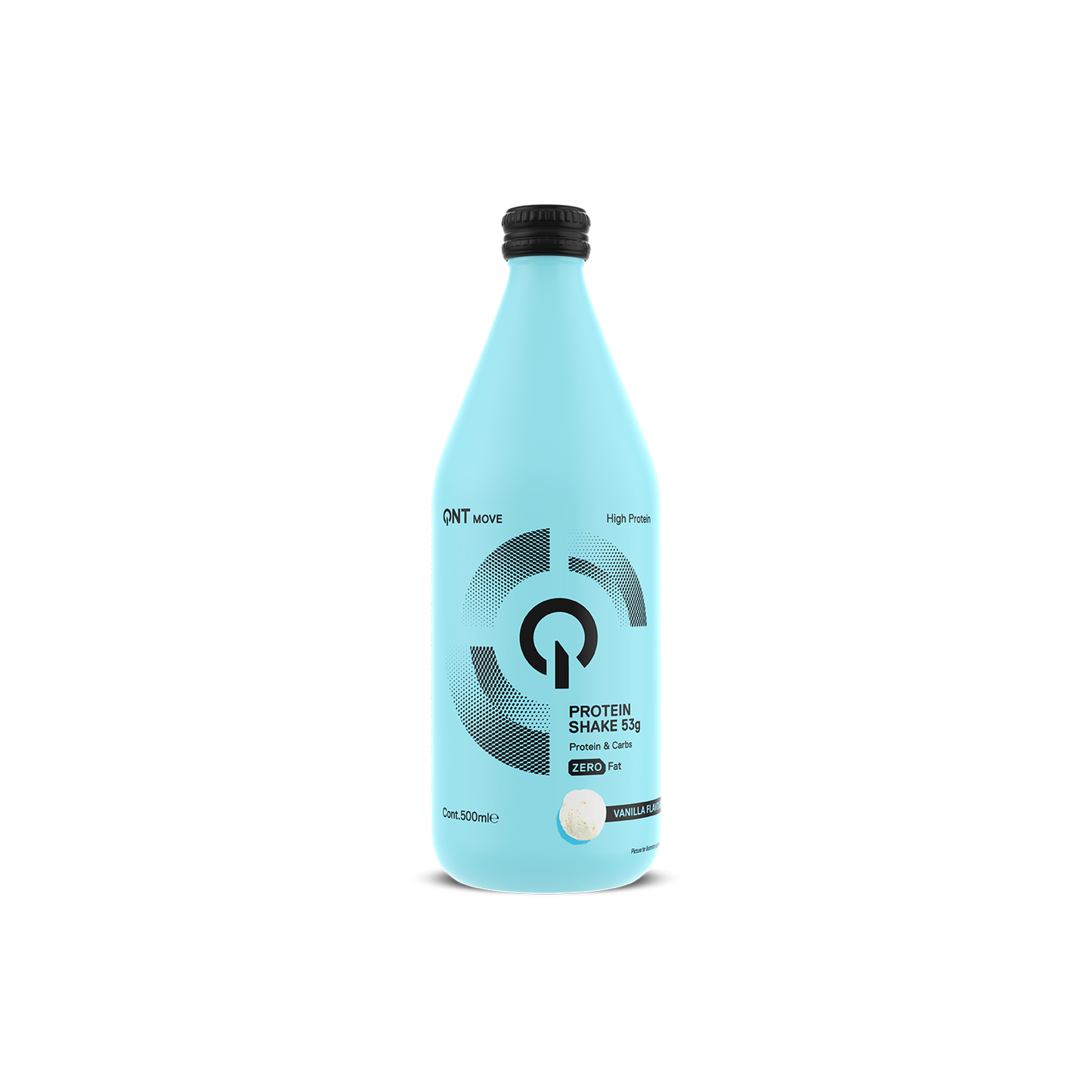 Protein Shake Glass Bottle I 500 ml