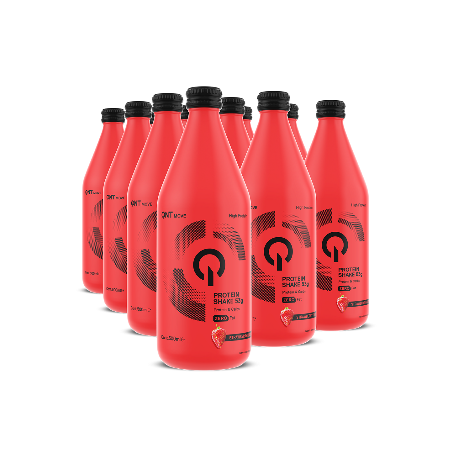 Protein Shake Glass Bottle I 500 ml