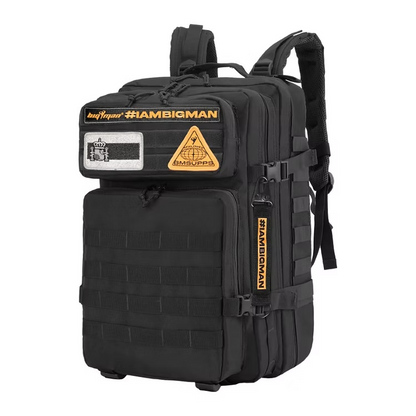 BM TACTICAL BACKPACK 45L. + PACK 3 PARCHES BM SUPPS + LLAVERO BM
